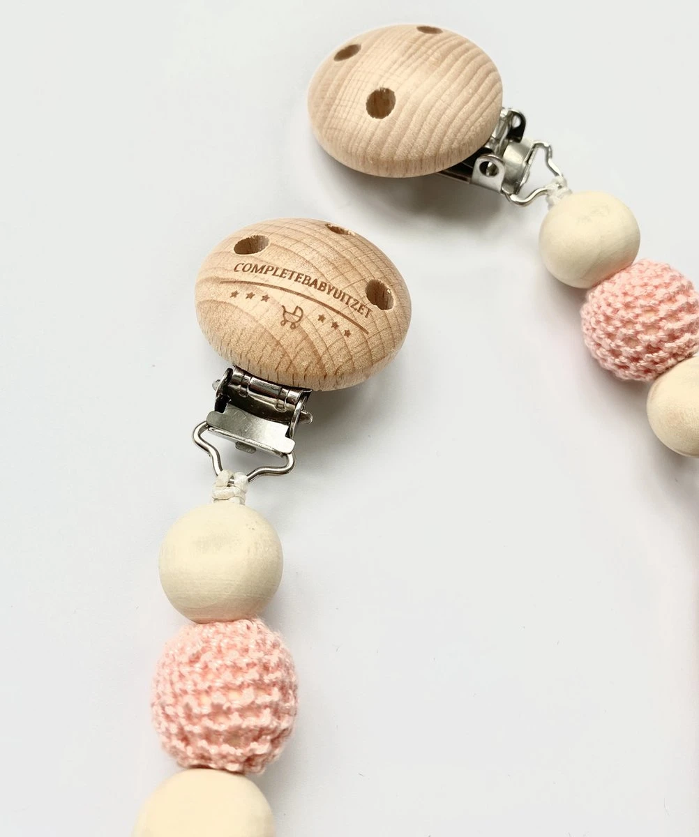 Wagenspanner Bambi Hert - Baby Wagenspanner Hout - Vrolijke Kinderwagenspanner - Eenvoudig Te Bevestigen - Kraamcadeau Voor Jongens En Meisjes - Completebabyuitzet - Musthave 2021 - Afbeelding 3