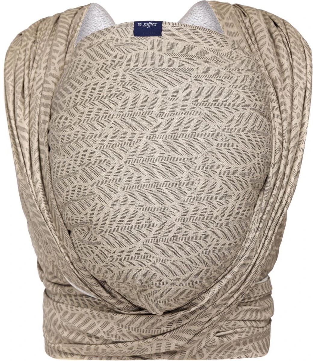 Zaffiro Be Close Beige Leaves Multifunctionele Draagdoek N17 7794