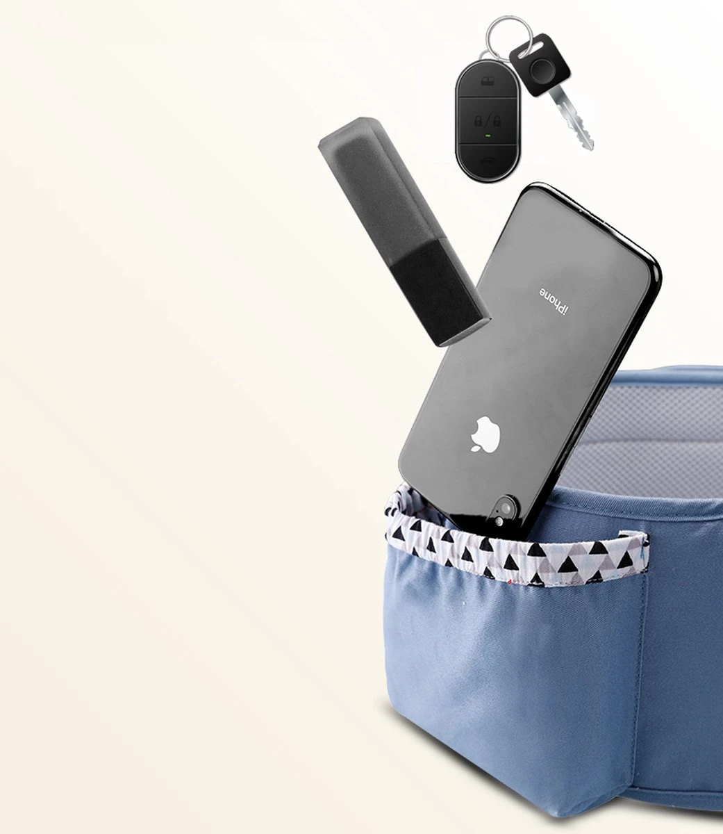 Merkloos Ergonomische Babydraagzak - 15 In 1 - Donkerblauw - 0 Tot 48 Maanden - Babydrager -Buikdrager En Rugdrager - Baby Draagzak - Ergonomisch - Heupdrager - Image 7