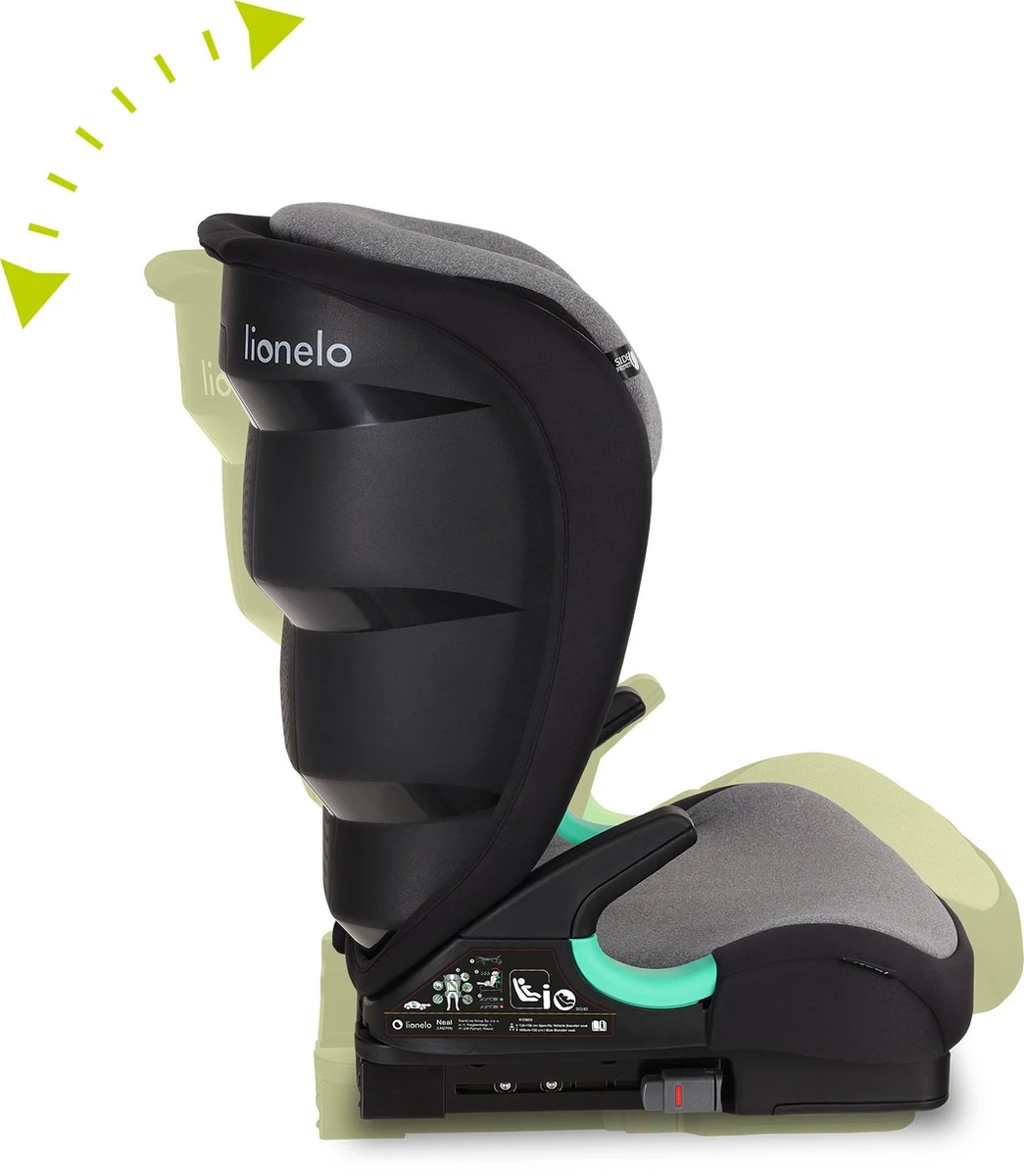 Lionelo Neal - Premium Autostoel - Hoofdsteunverstelling - Ventilatiesysteem - ISOFIX Tot 12 Jaar - Image 9