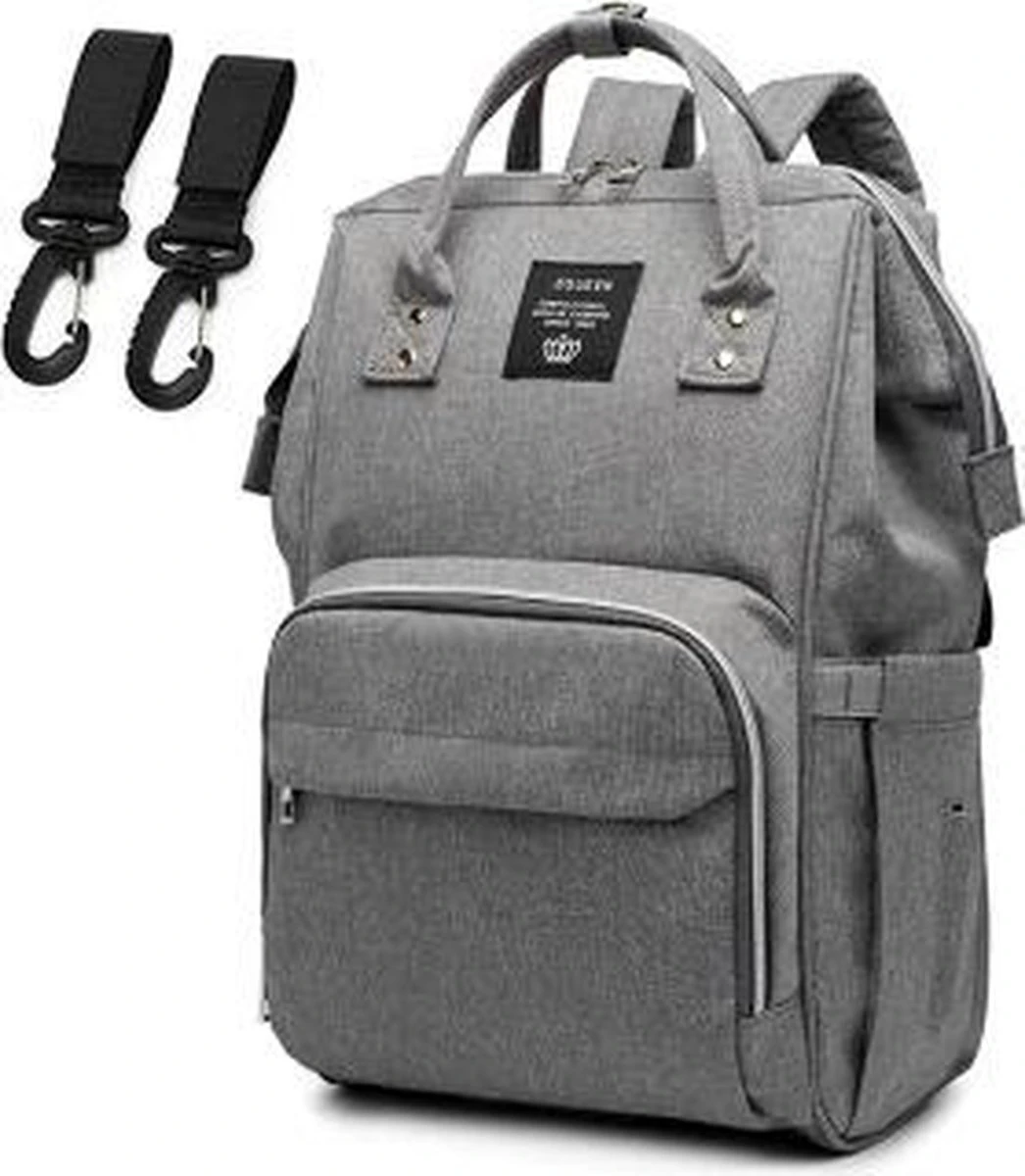 LEQUEEN - Luiertas - Grijs - Verzorgingstas - Verzorgingstas Luiertas - Baby Tas