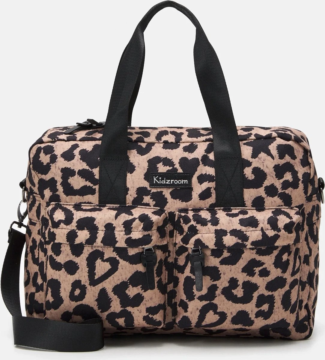 Kidzroom Gorgeous Luiertas - Bruin - Ophanglussen Kinderwagen - Verschoonmatje - Verstelbare Schouderband - Image 14