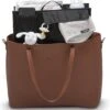 Snoozzz Luiertas Luxe Verzorgingstas – Inclusief Uitneembare Tas Organizer Met Thermovak, Stroller Hooks En Verschoningsmatje - Cognac