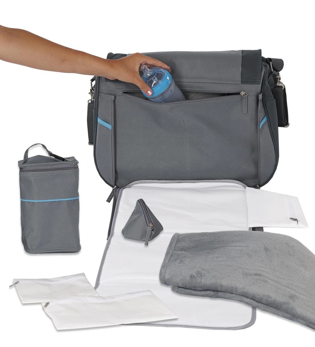 Bo Jungle B-Leisure Grey Verzorgingstas B300420 - Image 5