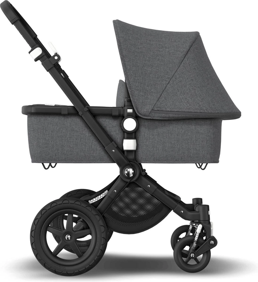 Bugaboo Cameleon 3 Plus Kinderwagen Met Stoel En Wieg - Zwart / Gemȇleerd Grijs - Image 7