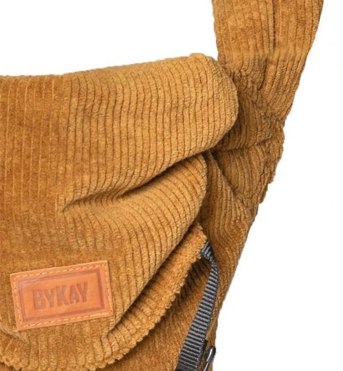 ByKay - Draagzak - Click Carrier Classic - Ribbed Velvet - Mustard Brown - Image 3