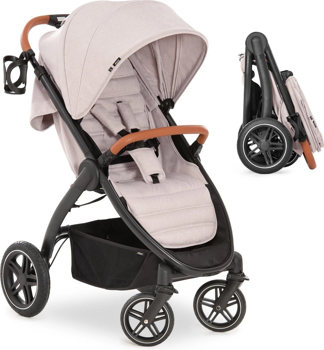 Hauck UpTown Buggy - Met één Hand Opvouwbaar - Beige