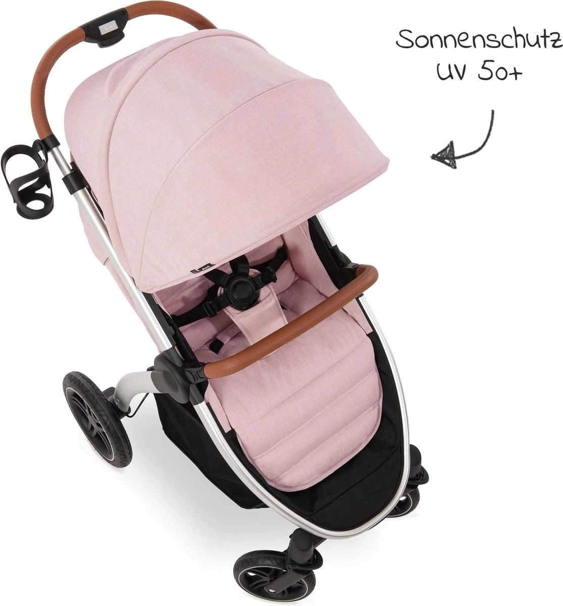 Hauck UpTown Buggy - Met één Hand Opvouwbaar - Roze - Afbeelding 15
