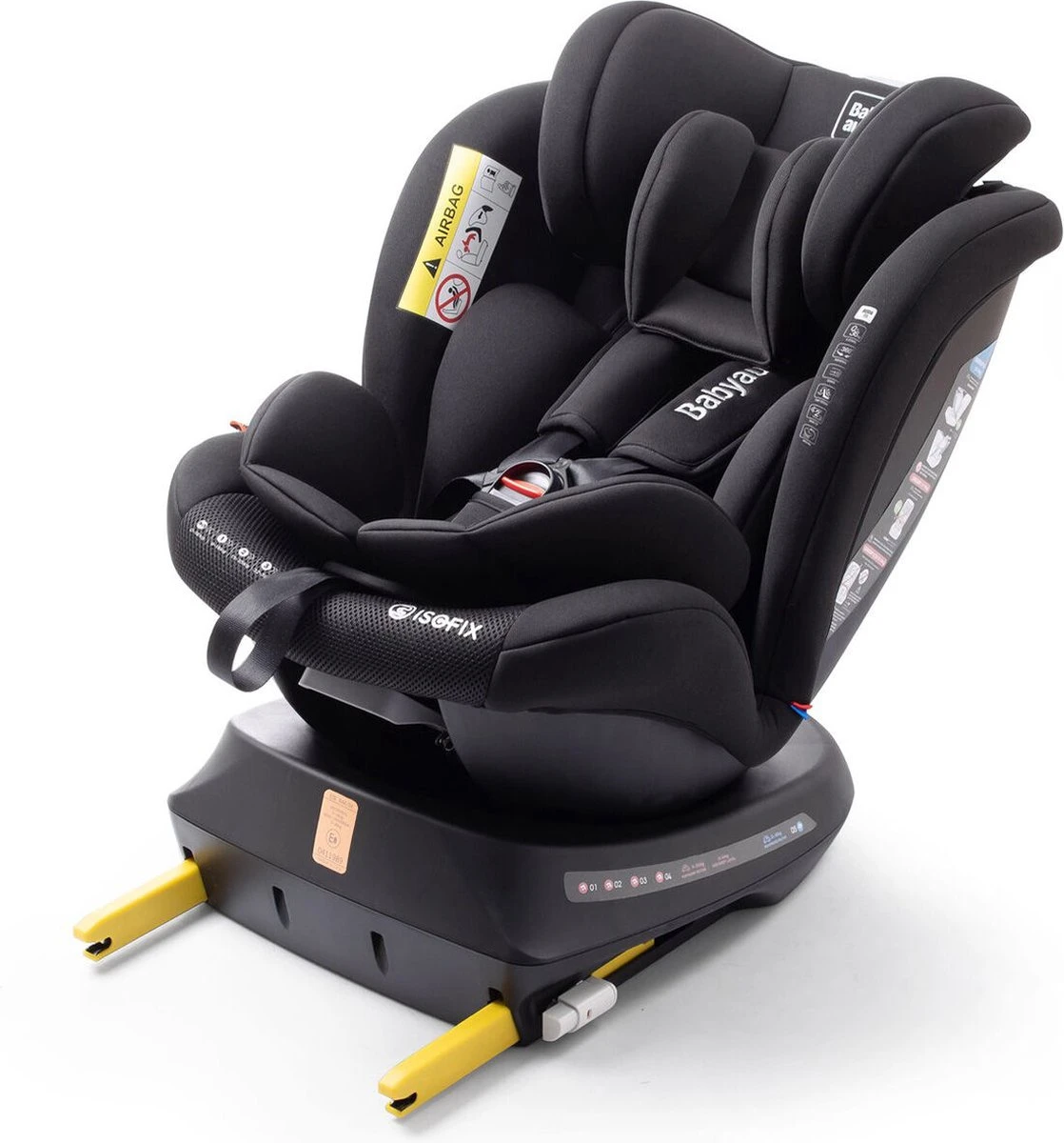 Autostoel Babyauto Rodia 360° Met Isofix - Groep 0+/1/2/3 Zwart (0-36kg) - Image 16