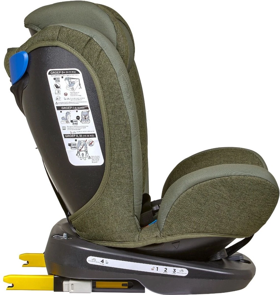 Novi Baby® - Autostoel - Goliath Pro - Isofix - 360° Draaibaar - Groen - Groep 0-1-2-3 - 0-36 Kg - Image 7