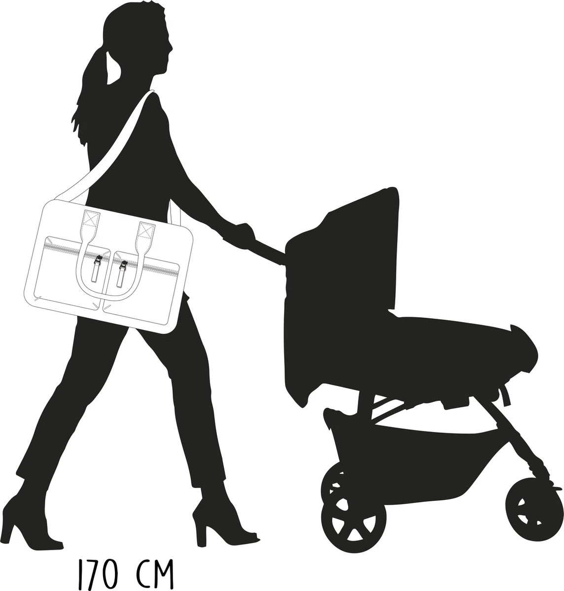 Kidzroom Gorgeous Luiertas - Bruin - Ophanglussen Kinderwagen - Verschoonmatje - Verstelbare Schouderband - Image 10