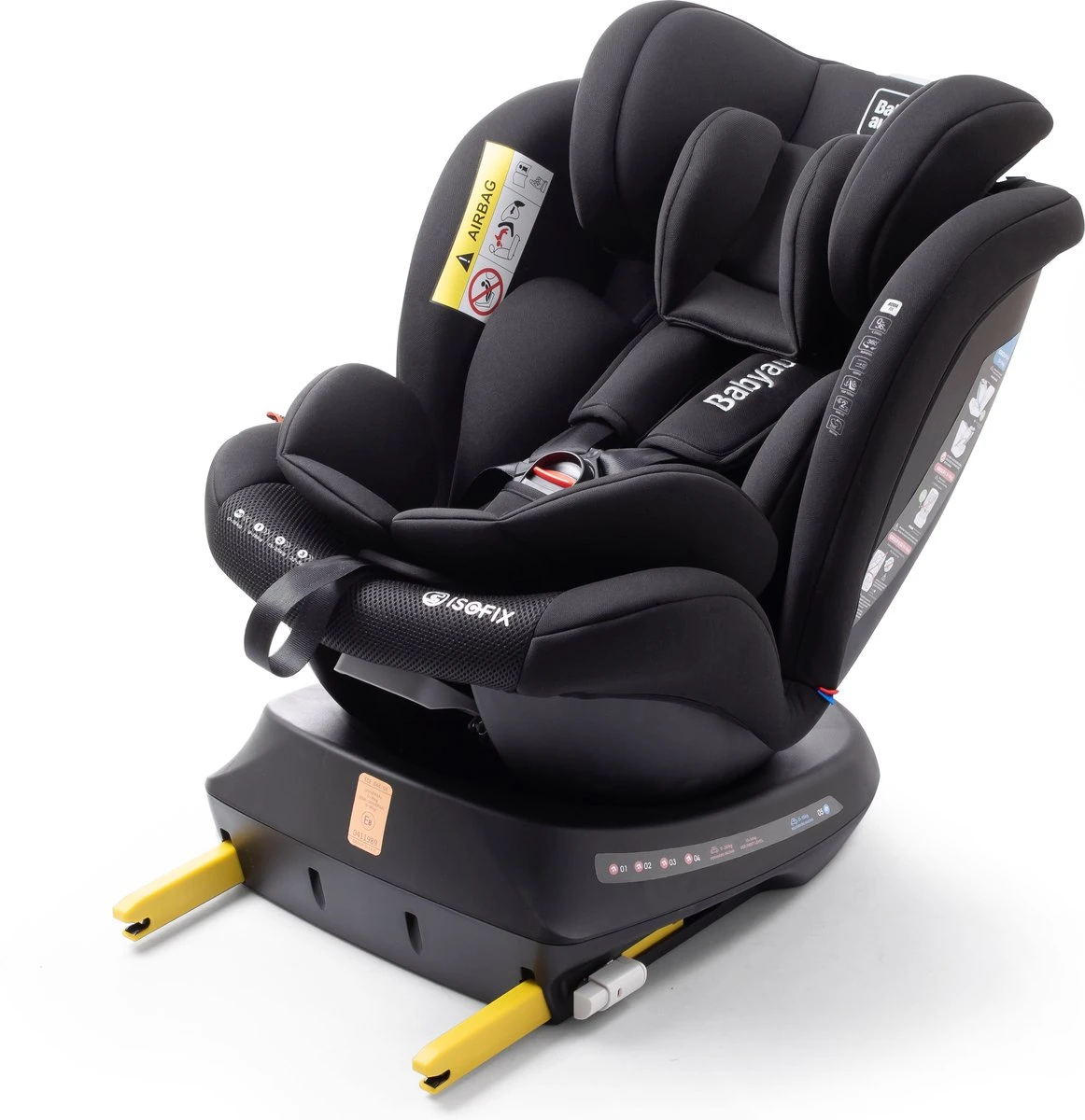 Autostoel Babyauto Rodia 360° Met Isofix - Groep 0+/1/2/3 Zwart (0-36kg) - Image 8