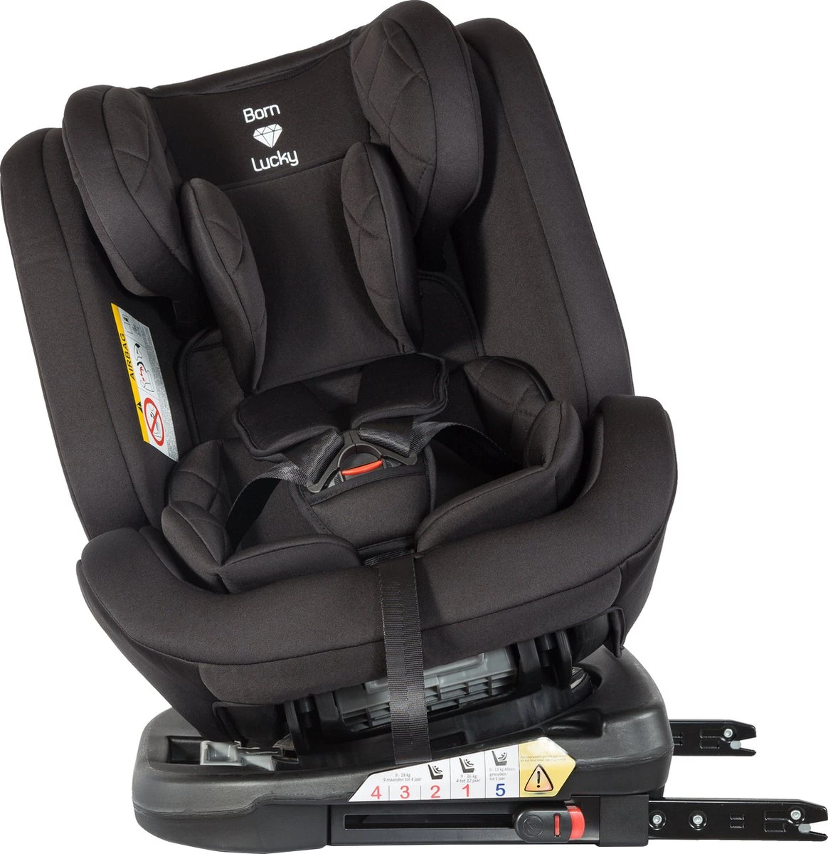 Born Lucky Meegroei Autostoel Roadline SPS ISOFIX - Groep 0/1/2/3 - 360° Draaibaar - Zwart - Image 18