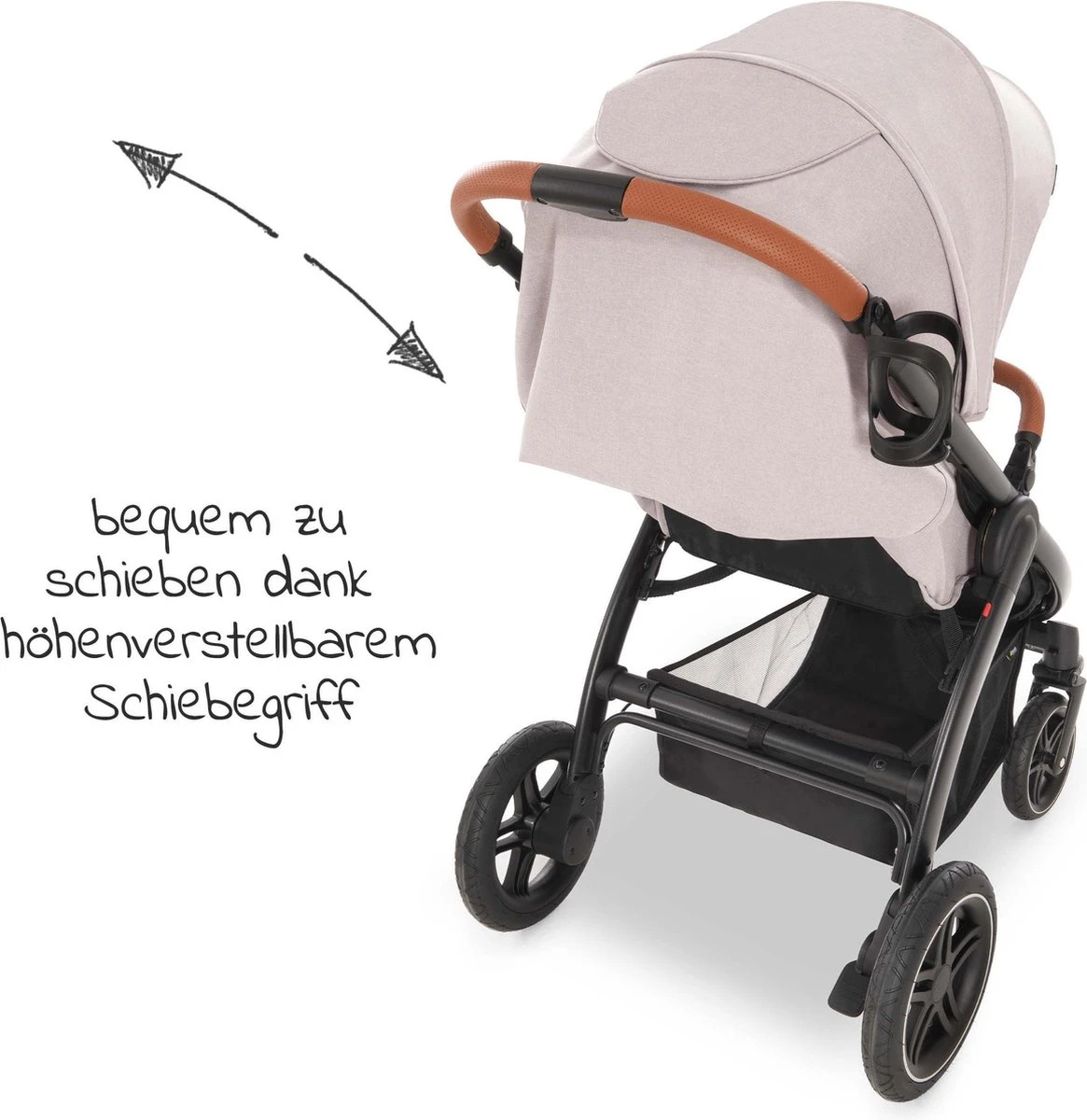 Hauck UpTown Buggy - Met één Hand Opvouwbaar - Beige - Image 14
