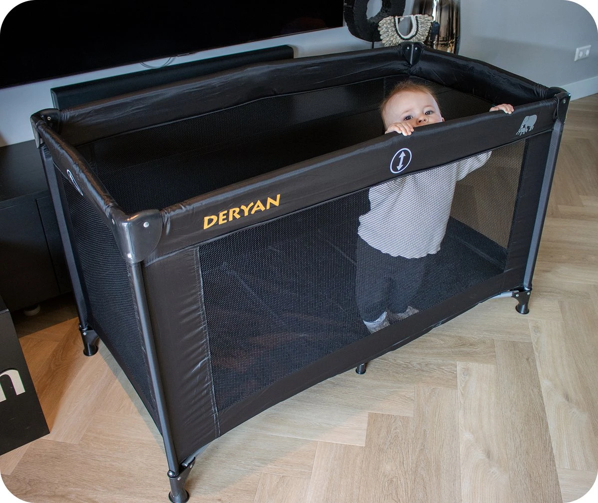 Deryan Believer Campingbedje - 120x60cm - Zwart - Image 9