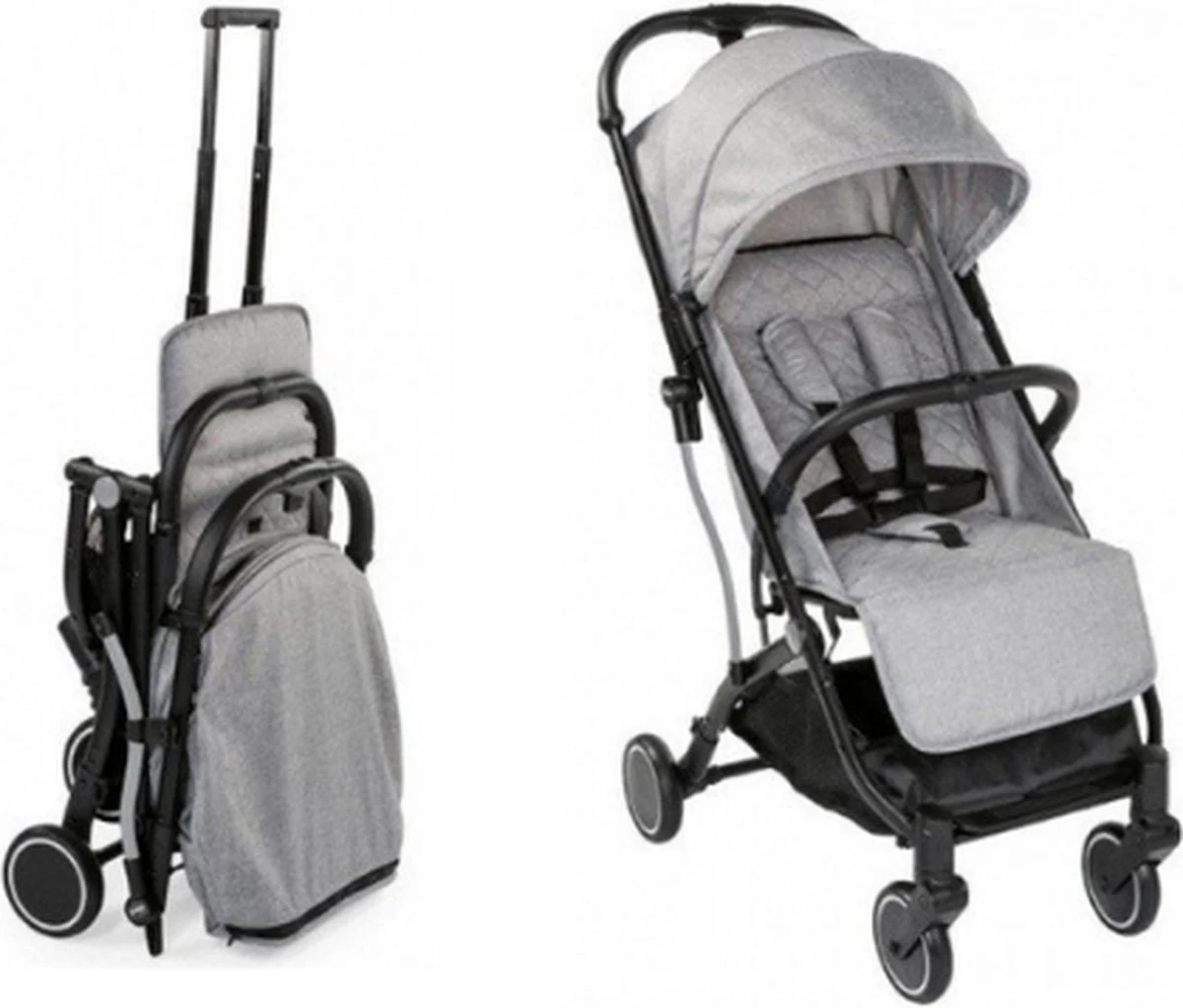 Chicco Trolley Me Light Grey - Wandelwagen Met Trolley Functie - Image 11