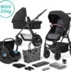 Kinderkraft Xmoov Black 3-in-1 Combi Kinderwagen Incl. Autostoel XMOVBLK30000