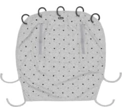 Dooky Universal Cover Zonnescherm Kinderwagen - Light Grey Crowns