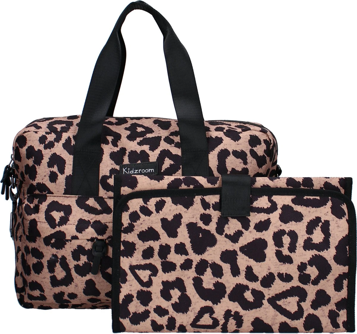 Kidzroom Gorgeous Luiertas - Bruin - Ophanglussen Kinderwagen - Verschoonmatje - Verstelbare Schouderband