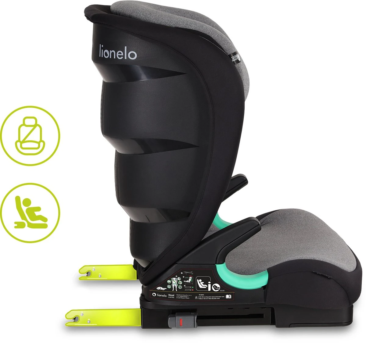 Lionelo Neal - Premium Autostoel - Hoofdsteunverstelling - Ventilatiesysteem - ISOFIX Tot 12 Jaar - Image 18