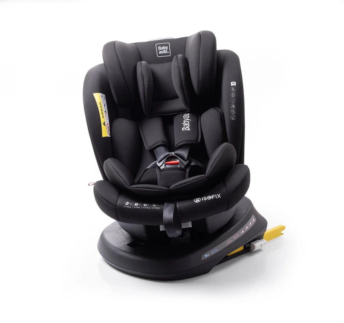 Autostoel Babyauto Rodia 360° Met Isofix - Groep 0+/1/2/3 Zwart (0-36kg) - Image 7