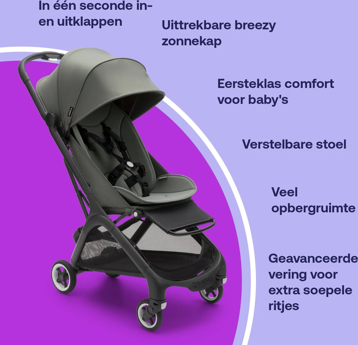 Bugaboo Butterfly Forest Green-Buggy - Image 3
