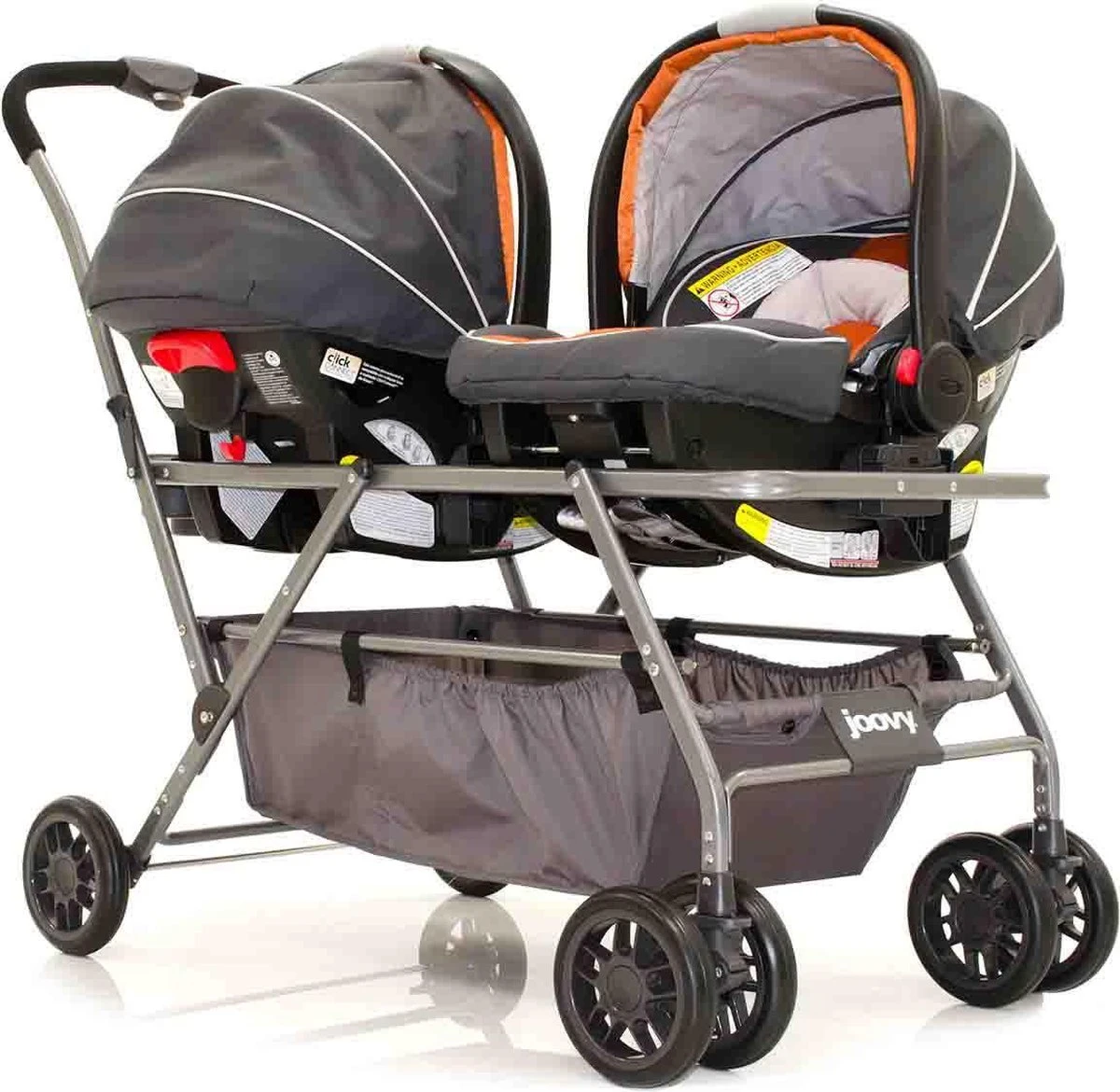 Joovy Twin Roo Kinderwagen + Maxi Cosi Adapter - Image 3