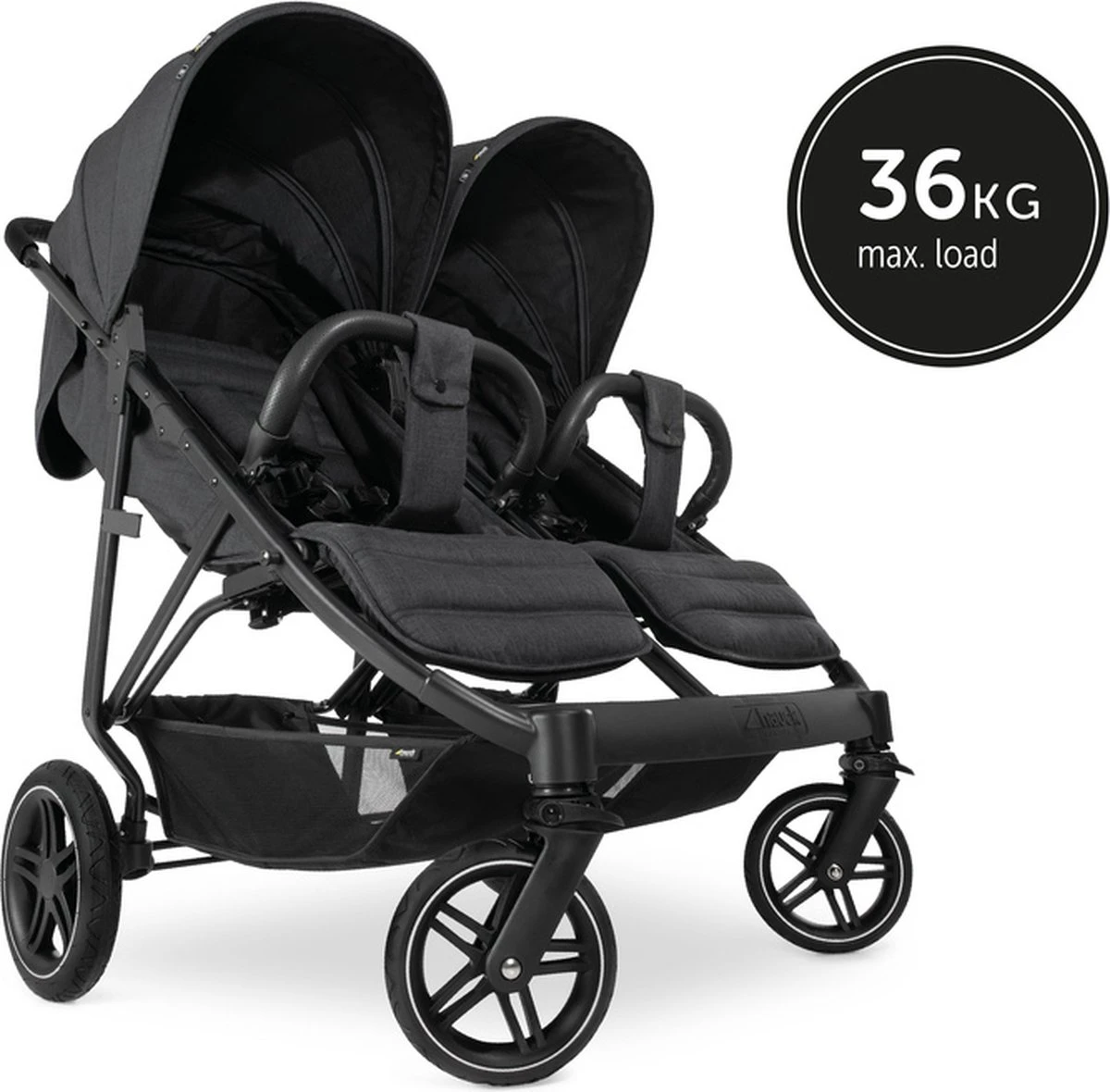 Hauck Uptown Duo Melange Broertje/zusje Kinderwagen Black - Image 6
