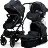 Merkloos 3 In 1 Kinderwagen - Buggy - Opklapbare Wandelwagen - Opvouwbaar - Kinderwagen 3 In 1 - Wandelwagen - Kinderwagens - Kinderwagen 3 In 1 Incl Autostoel - Wandelwagen Baby - Maxi-Cosi