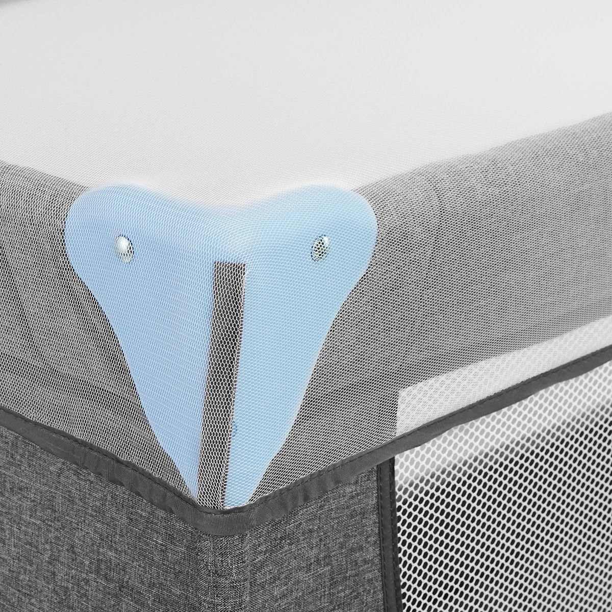 Kinderkraft Joy Luxe - Campingbed Met Schommelfunctie Blauw - Image 12