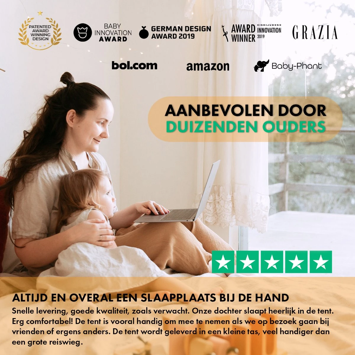 Deryan Peuter Luxe Campingbedje – Inclusief Zelfopblaasbare Matras - Zwart - Image 7