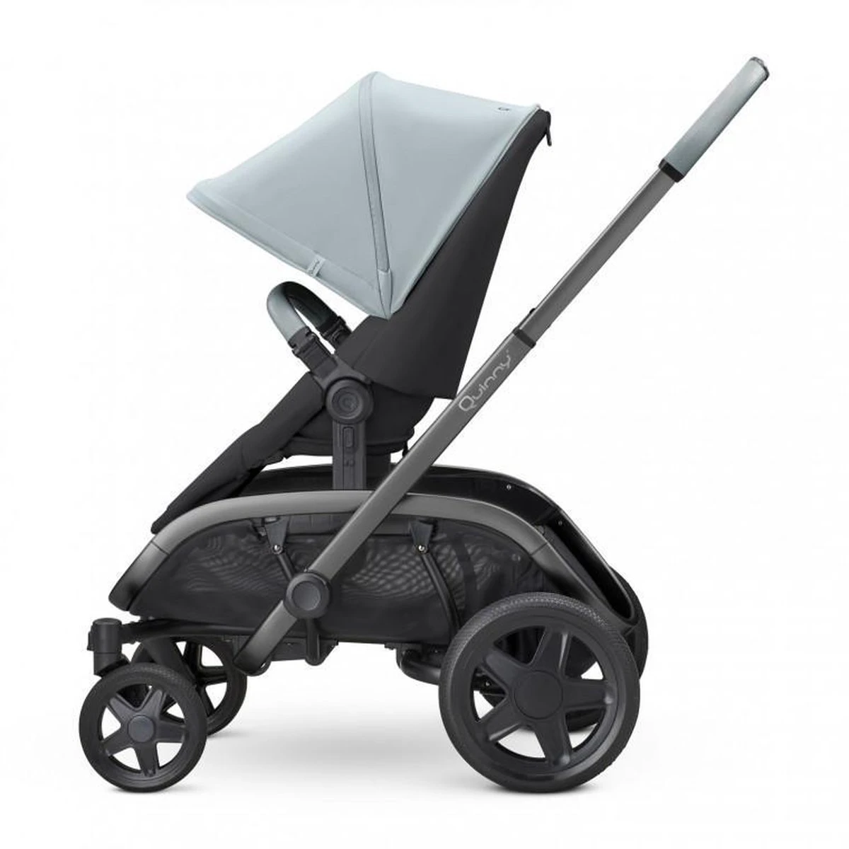 Quinny Hubb Mono Kinderwagen - Frost On Black - Image 9