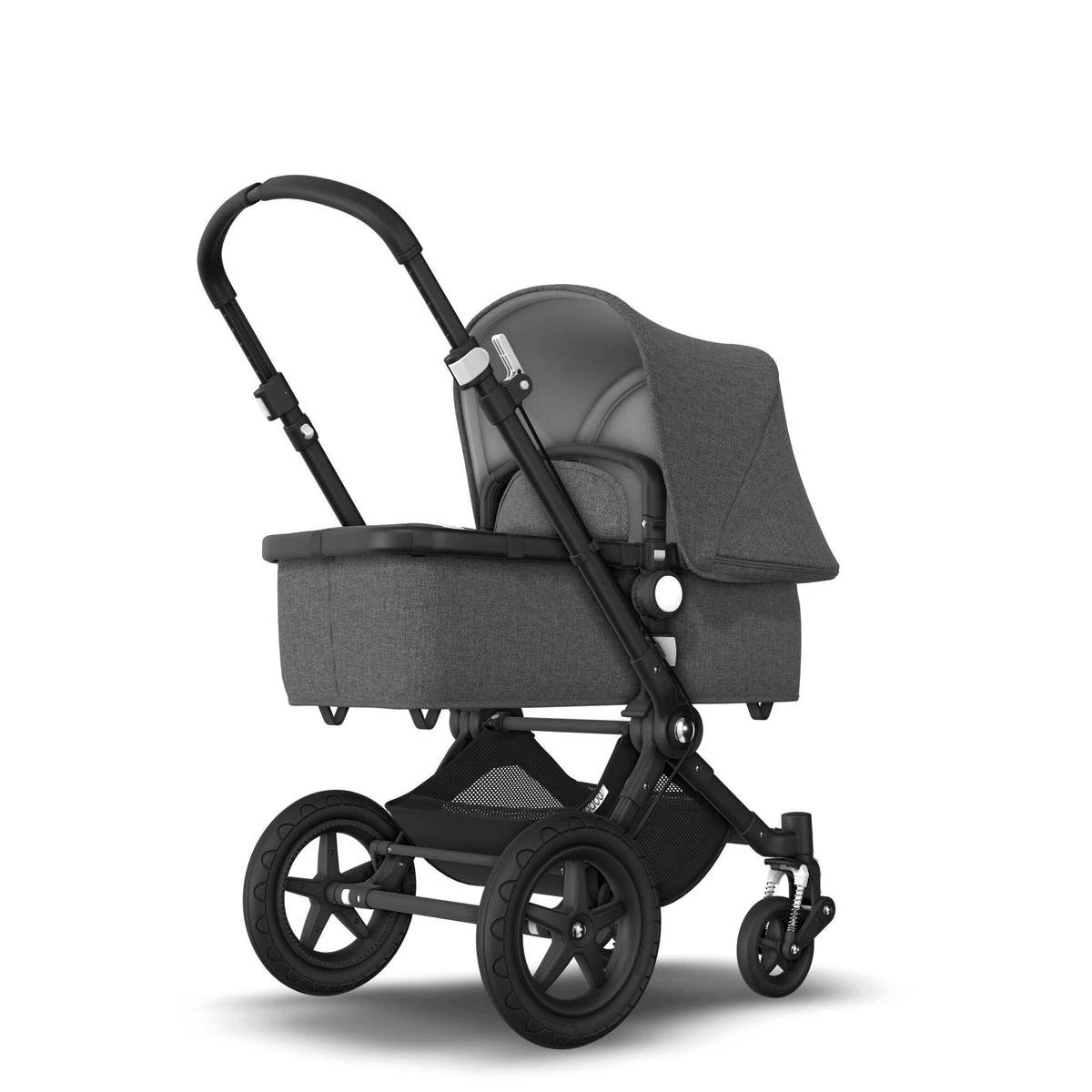 Bugaboo Cameleon 3 Plus Kinderwagen Met Stoel En Wieg - Zwart / Gemȇleerd Grijs - Image 4
