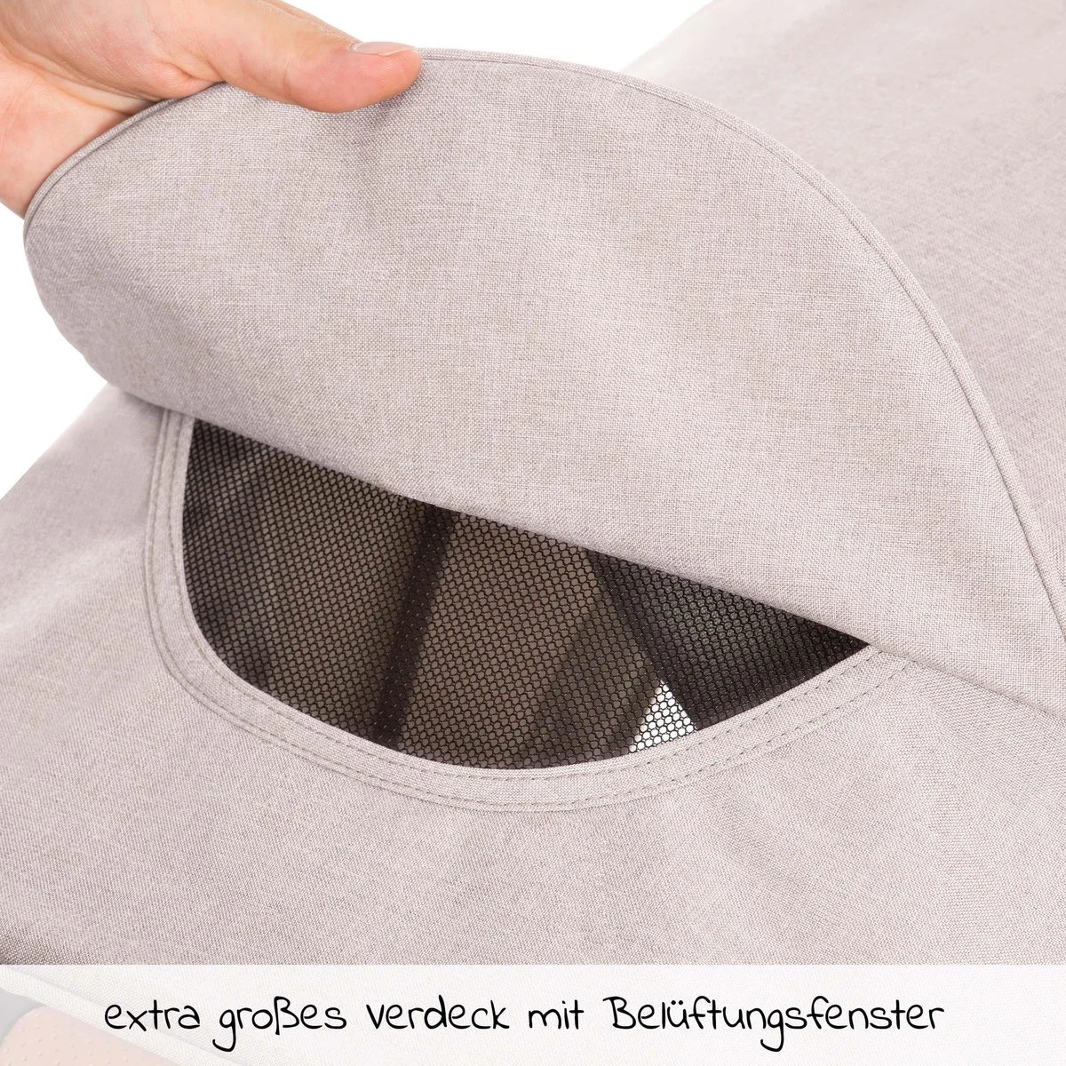 Hauck UpTown Buggy - Met één Hand Opvouwbaar - Beige - Image 8