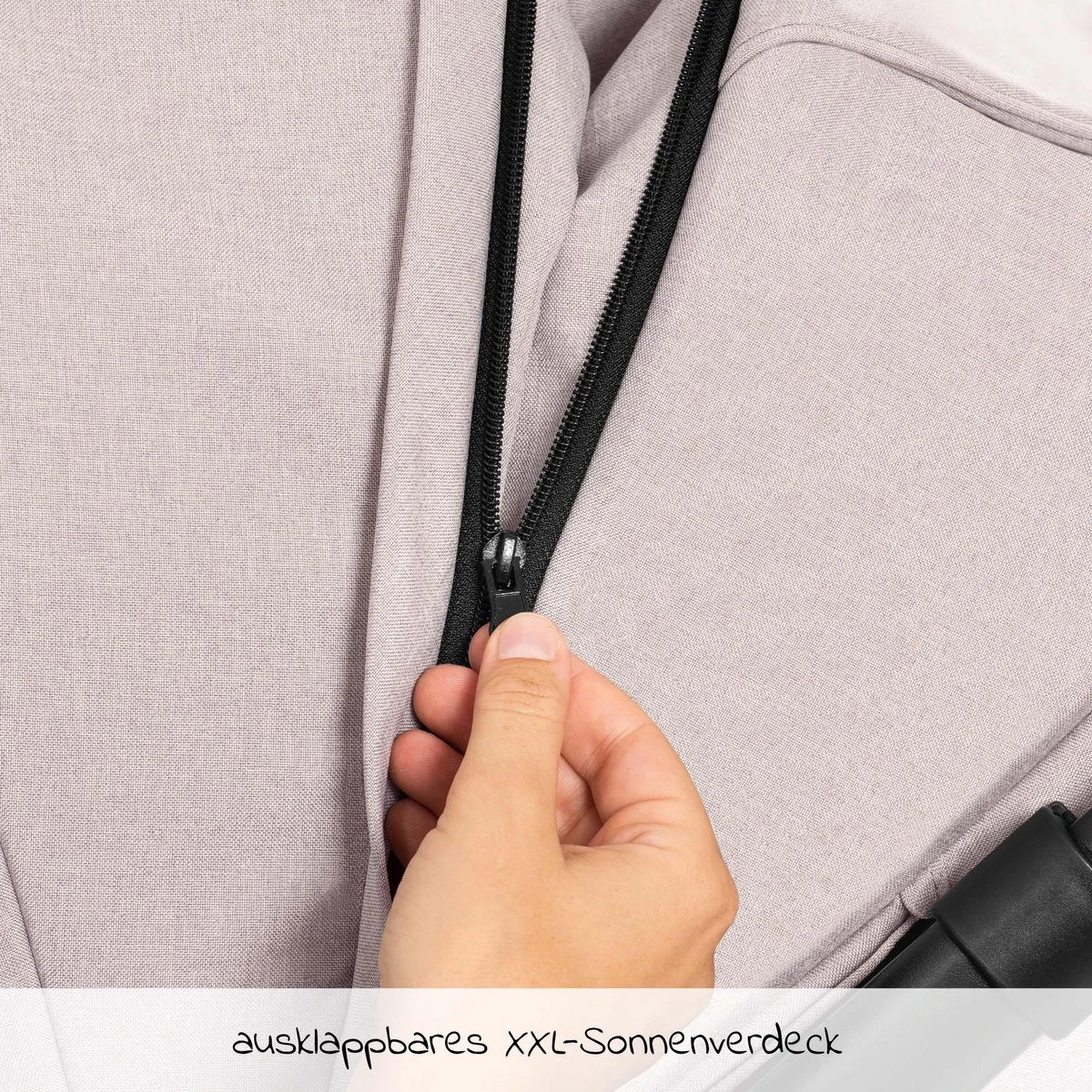 Hauck UpTown Buggy - Met één Hand Opvouwbaar - Beige - Image 9