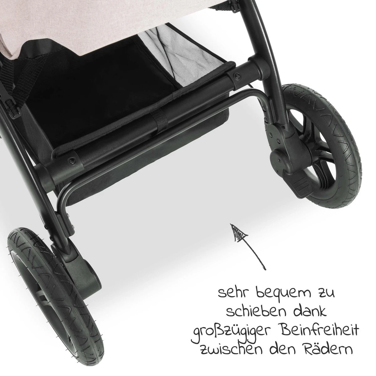 Hauck UpTown Buggy - Met één Hand Opvouwbaar - Beige - Image 15