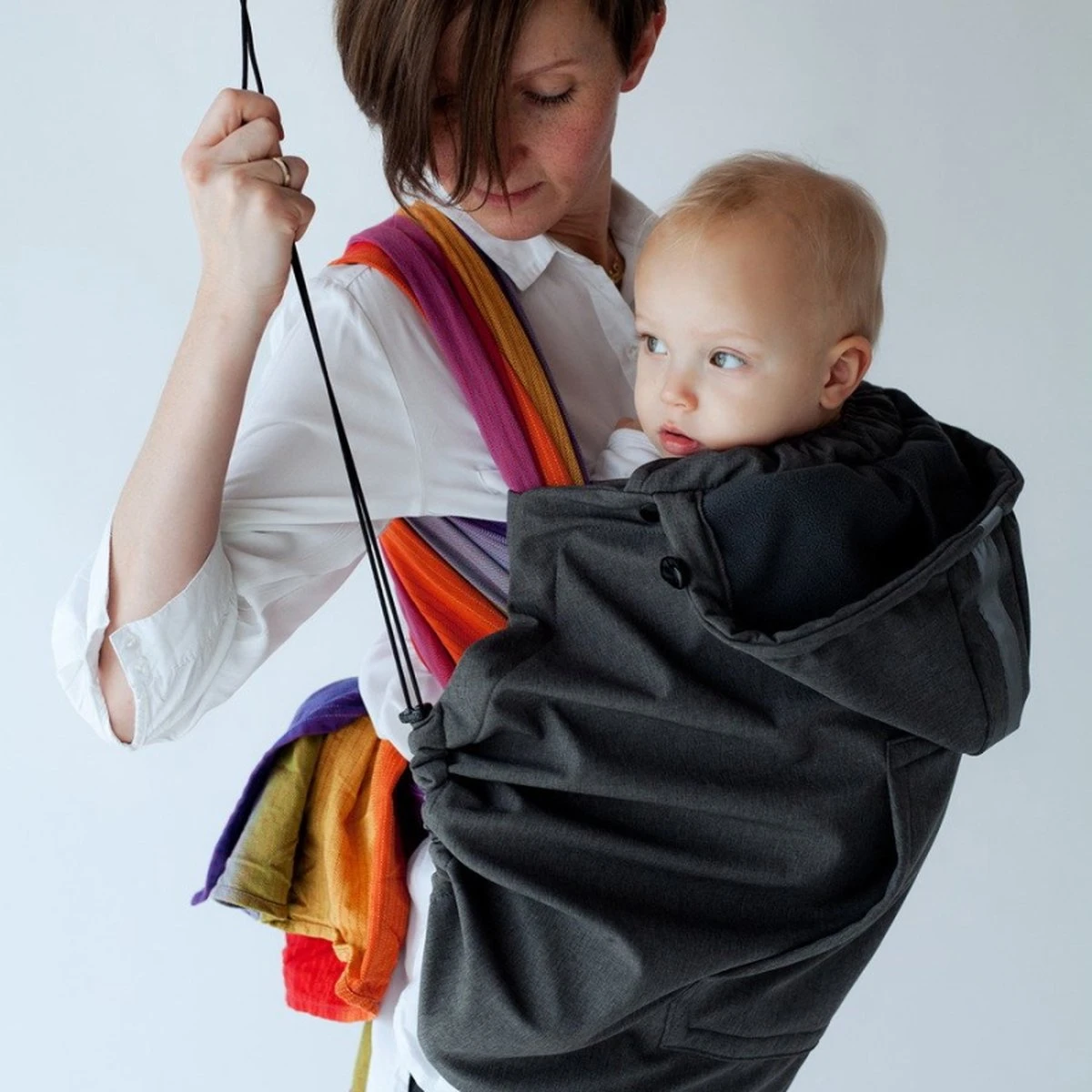 Little Frog Softshell Draag Cover Zwart - Accessoire Draagzak Of Draagdoek - Image 3