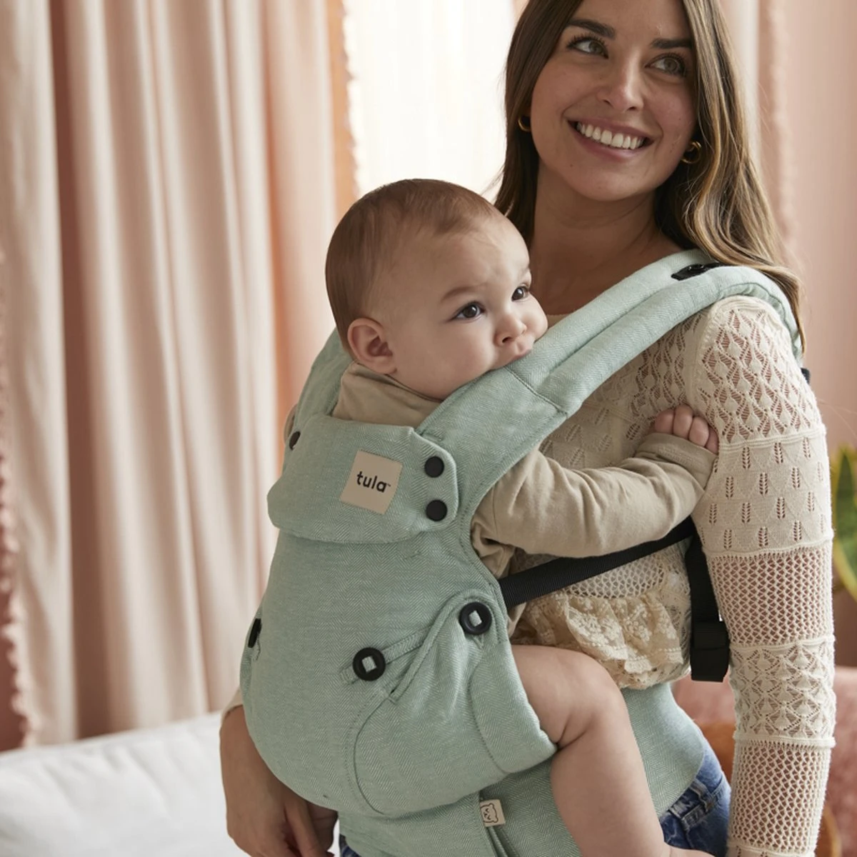 Tula Explore Draagzak Linen Eucalyptus - Ergonomische Draagzak Baby Vanaf Geboorte (maat 56) - Image 8