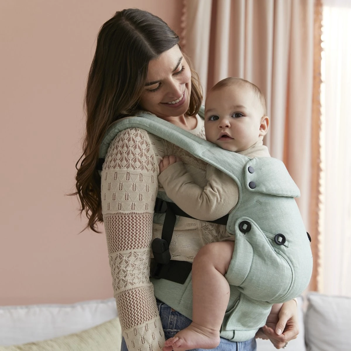 Tula Explore Draagzak Linen Eucalyptus - Ergonomische Draagzak Baby Vanaf Geboorte (maat 56) - Image 10