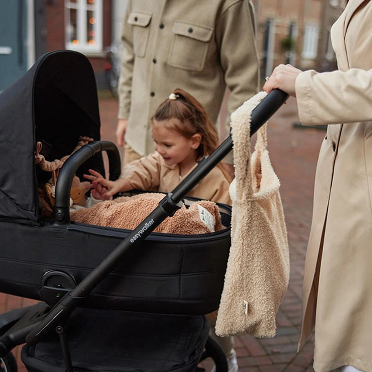 Jollein Luiertas Shopper 34x43cm Boucle - Naturel - Image 18