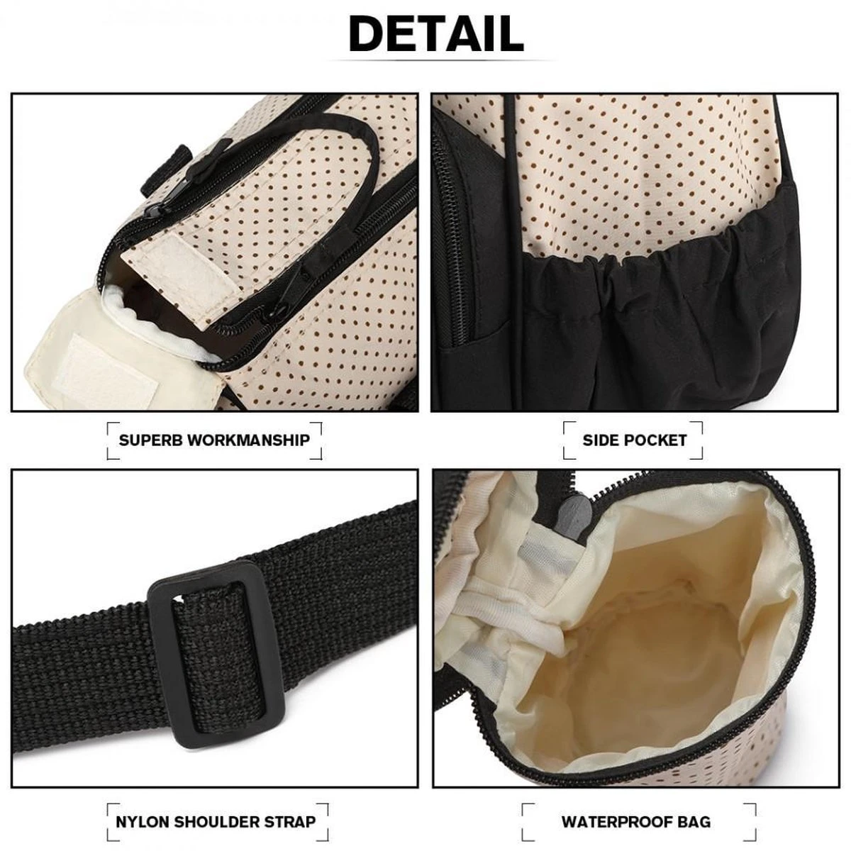 Miss Lulu Luier- En Verzorgingstas - 5 Set - Zwart (9026 BK) - Image 3