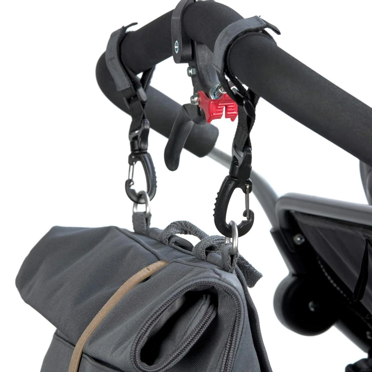 LÄSSIG Luiertas Rolltop Backpack Rugzak Incl Verschoningsmatje Antraciet - Image 4