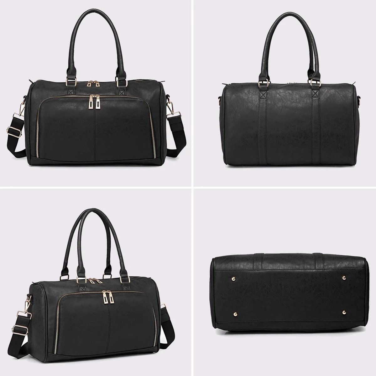 Miss Lulu Luier- En Verzorgingstas – Luiertas Set – Afneembare Draagtas - Duurzaam En Stijlvol – Zwart - Premium Kwaliteit- Grote Capaciteit - Unisex/Jongens/Meisjes (LT6638 BK) - Image 9