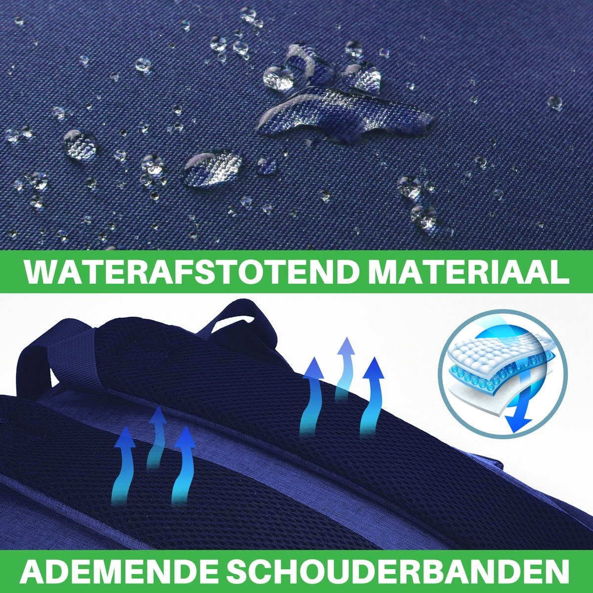 Brisby Slijtvaste Luiertas – Verzorgingstas – Met Buggymontage - Blauw - Image 2