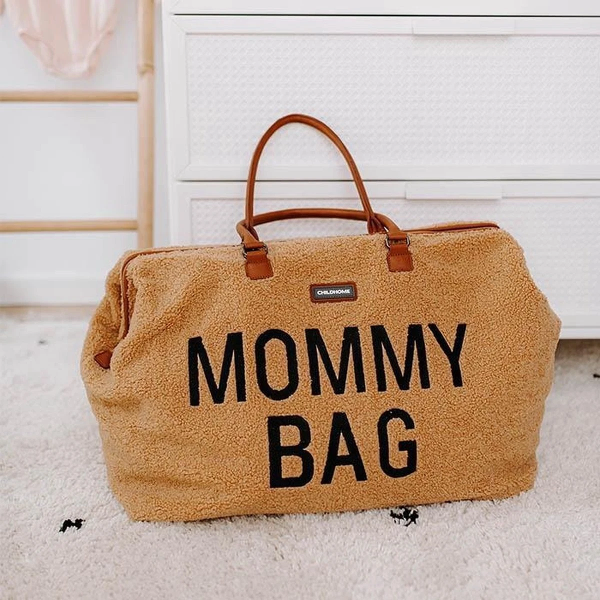 Childhome Mommy Bag Groot - Teddy - Beige - Image 13