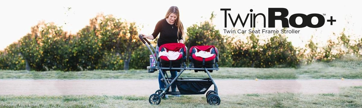 Joovy Twin Roo Kinderwagen + Maxi Cosi Adapter - Image 5