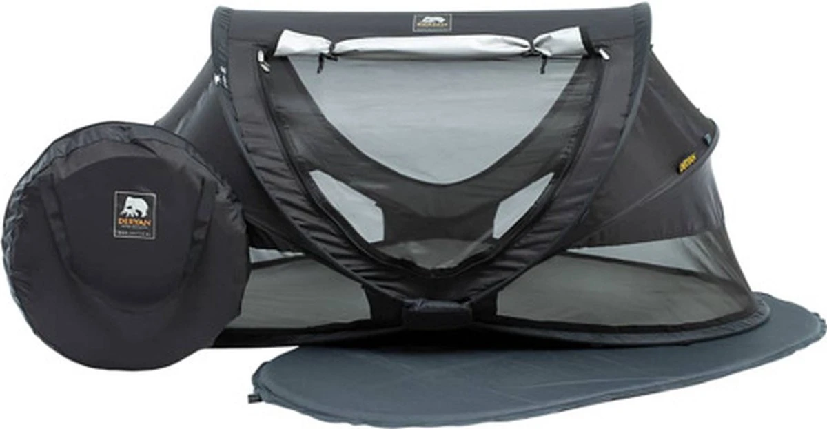 Deryan Peuter Luxe Campingbedje – Inclusief Zelfopblaasbare Matras - Zwart - Image 15
