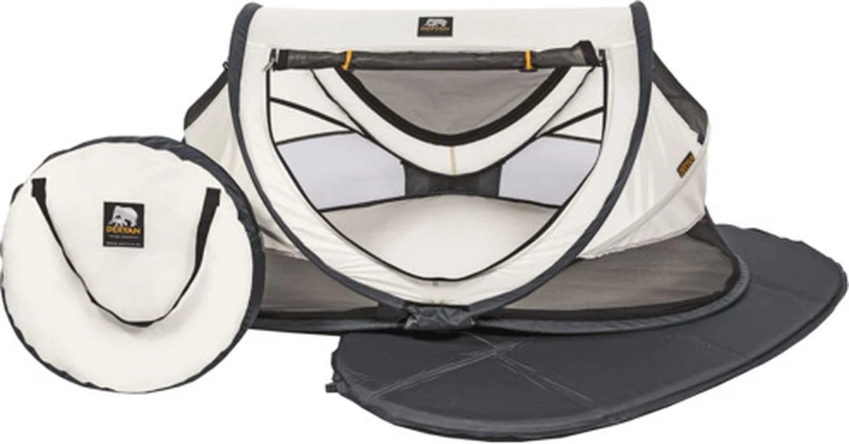 Deryan Peuter Luxe Campingbedje – Inclusief Zelfopblaasbare Matras - Cream - Image 11