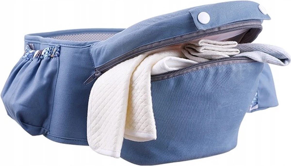 Merkloos Ergonomische Babydraagzak - 15 In 1 - Donkerblauw - 0 Tot 48 Maanden - Babydrager -Buikdrager En Rugdrager - Baby Draagzak - Ergonomisch - Heupdrager - Image 4