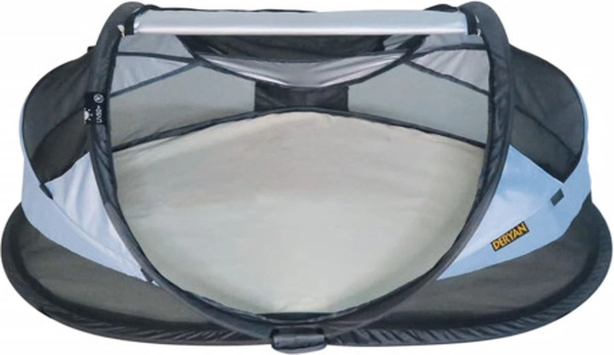 Deryan Baby Luxe Campingbedje – Inclusief Zelfopblaasbare Matras - Blue - Image 8